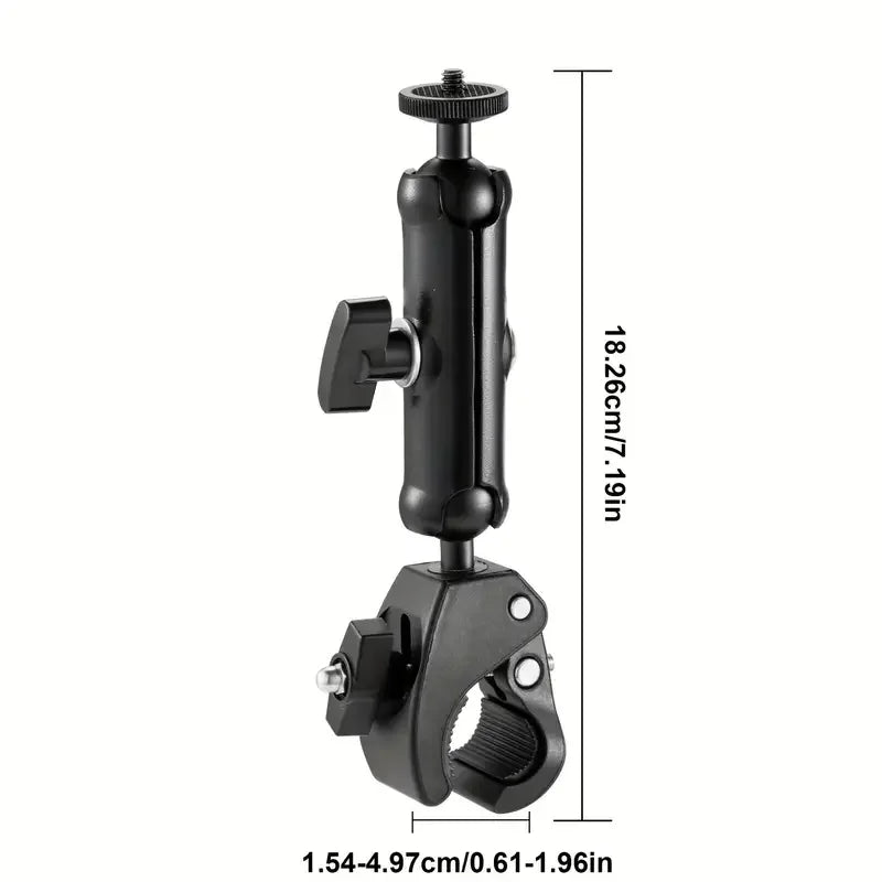 Black 8-inch Starlink bracket with adjustable 360° rotation, designed for outdoor satellite antenna and Starlink Mini accessories.