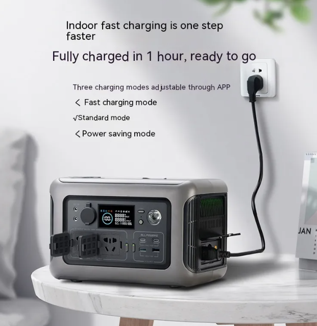 BackupMyFilesNow Power Station with multiple USB and AC outlets, compact portable energy source for charging devices.