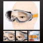 Black safety goggles from BACKUPMYFILESNOW.COM® with anti-fog, anti-dust, anti-scratch, and impact-proof lenses for industrial and outdoor use.
