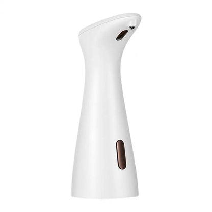 Black automatic soap dispenser with non-contact sensor for hand sanitizer and soap, ideal for home and store use.