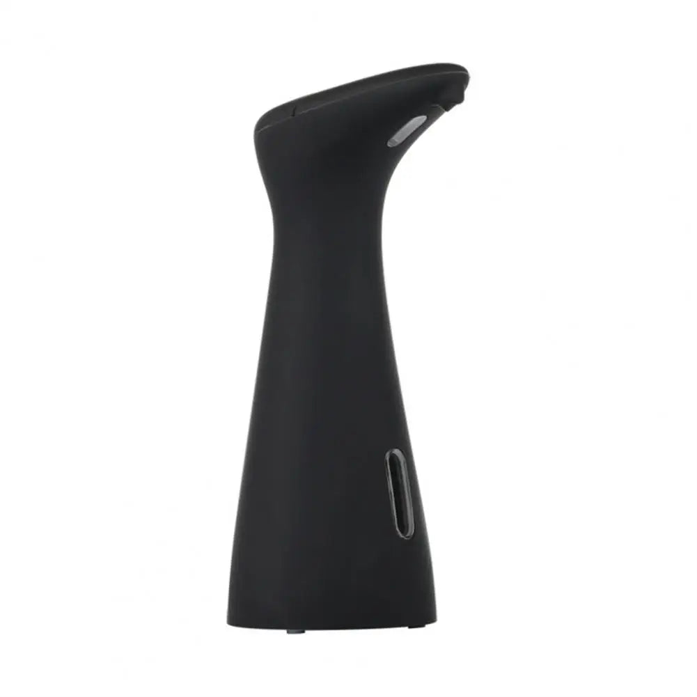 Black automatic soap and sanitizer dispenser with non-contact sensor for home and store use, compact and easy to operate.