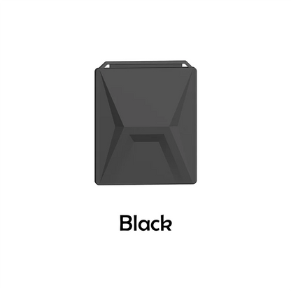 Black silicone protective cover with carabiner for Starlink Mini, enhances outdoor portability and full device coverage.