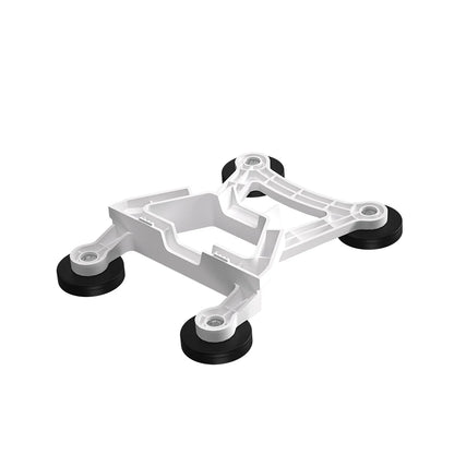 Black Starlink Mini/Mini X roof mounting bracket with 4 magnetic bases for satellite internet kit, by BACKUPMYFILESNOW.COM®.