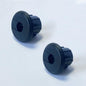 Black Bywen Furniture Wall Hole Bushing for Starlink Ethernet cable, 3/4 inch desk holes, universal cable management, 2-pack.