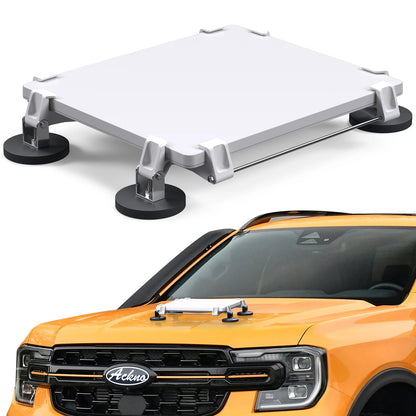 Black car-mounted magnetic antenna signal receiving bracket for Starlink Mini, compatible with installation kits, by BACKUPMYFILESNOW.COM®