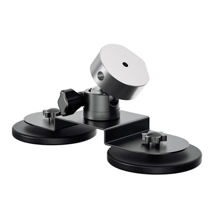 Black 360° magnetic car roof mount for Starlink Mini with strong suction and adjustable angle, suitable for cars and RVs.