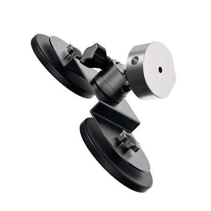 Black 360° magnetic car roof mount for Starlink Mini with adjustable angle and strong suction, compatible with cars and RVs.