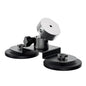 Black 360° magnetic car roof mount for Starlink Mini, with strong suction and adjustable angle, compatible with RVs and vehicles.