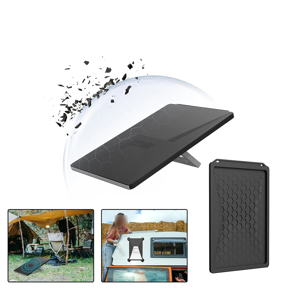 Black silicone protective case for Starlink Gen3 antenna, drop-proof and designed for outdoor use, from BACKUPMYFILESNOW.COM®.