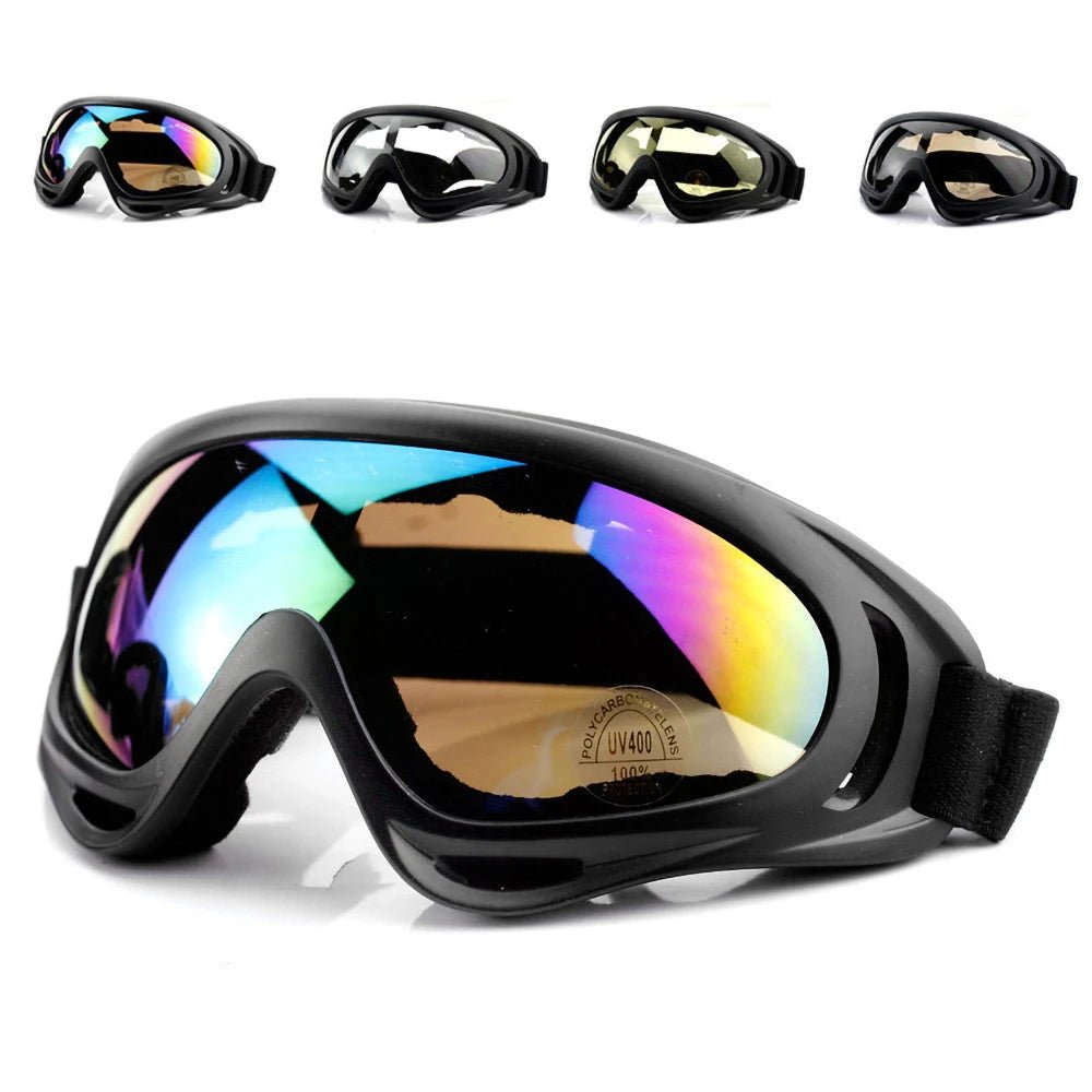 Black safety anti-UV glasses for work, protective goggles with windproof, dust-proof design, ideal for tactical and labor use.