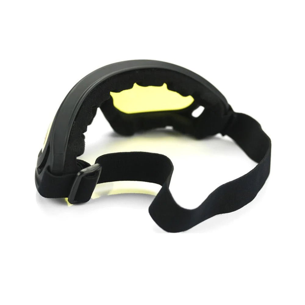 Black safety anti-UV glasses for work, protective goggles, windproof and dust-proof tactical safety glasses for labor and riding.