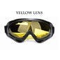 Black safety anti-UV glasses for work, protective goggles, windproof, dust-proof, tactical design for labor and rider protection.