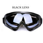 Black safety anti-UV glasses for work, protective goggles, windproof, dust-proof, tactical design for labor and rider safety.