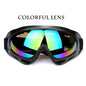 Black safety anti-UV glasses for work, sports, and tactical use, dust-proof, windproof protective goggles for labor and rider safety.