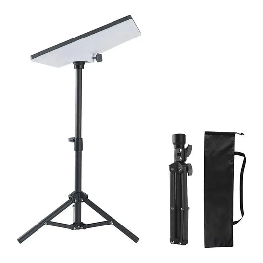 Black 10-inch tripod stand for Starlink Mini, adjustable outdoor mount, portable mounting kit for Starlink Mini dish.