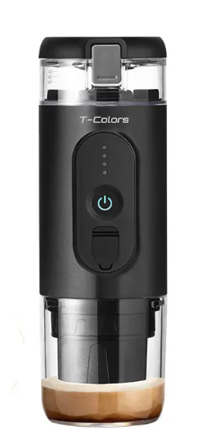 Black BackupMyFilesNow.com coffee maker with digital controls and glass carafe, ideal for brewing fresh coffee at home or office.