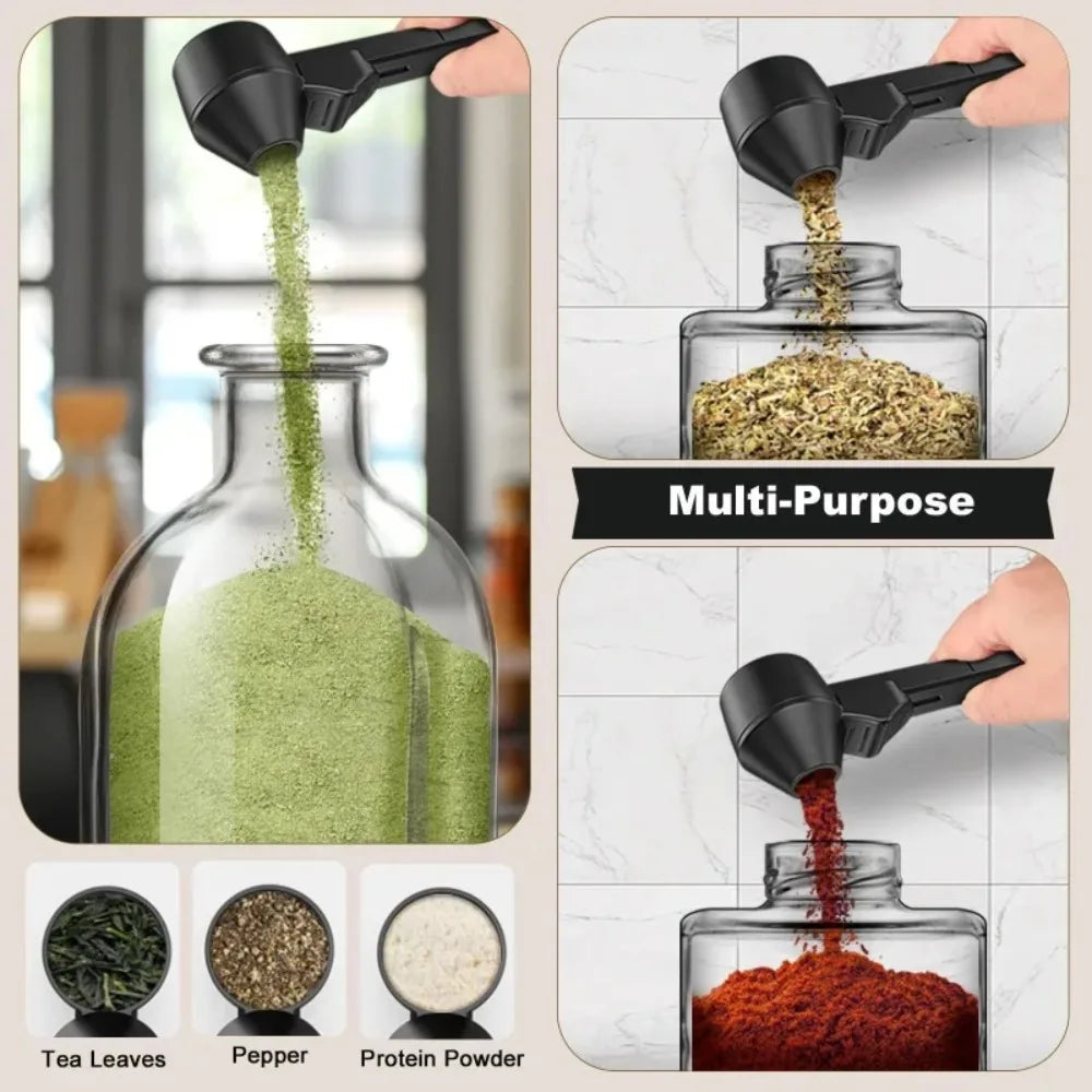 Black coffee slide spoon with long handle, large capacity, leak-proof circular design, easy to operate, practical for coffee stirring.