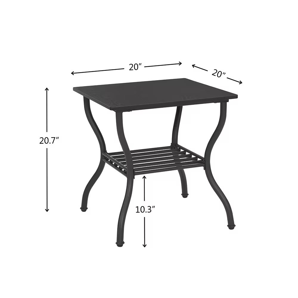 Contemporary black 3-piece coffee table set with rectangular tables, modern design from BACKUPMYFILESNOW.COM®.