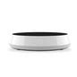 Black Xiaomi coffee mug heater with large heating plate, smart gravity induction, and constant temperature warm mat for hot beverages.