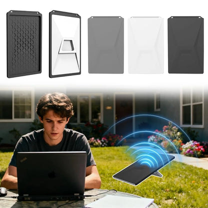 Black shockproof silicone protective case for Starlink Gen 3 antenna, anti-scratch cover from BACKUPMYFILESNOW.COM®