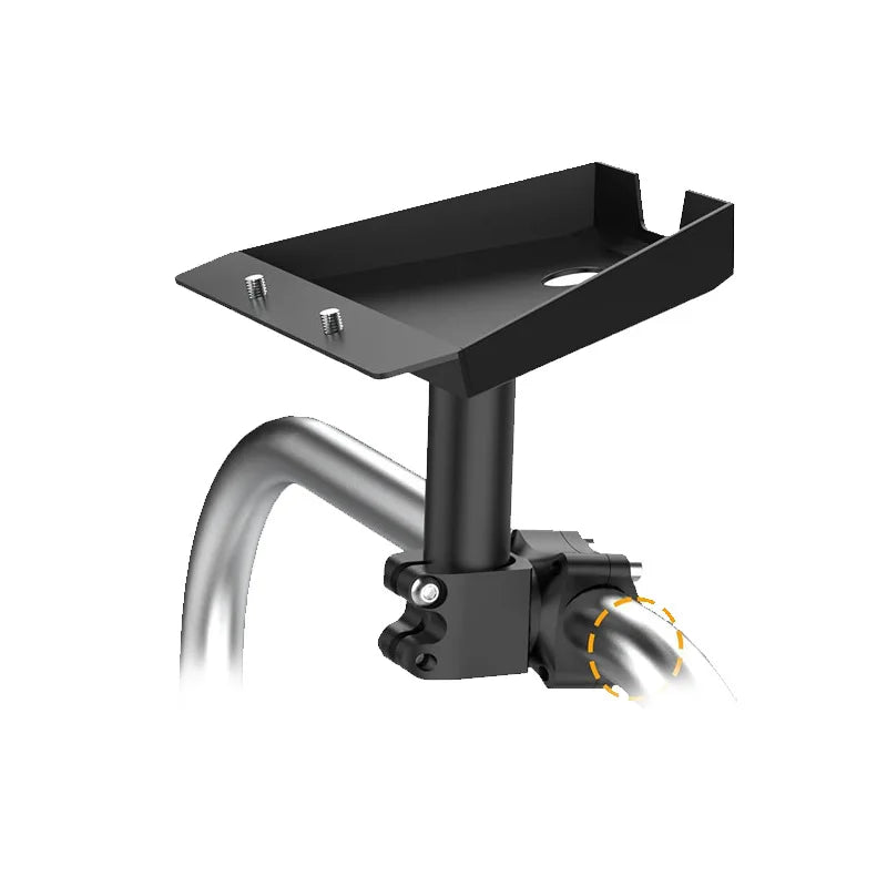 Starlink Gen 3 metal mount kit bracket with round tube pipe adapter for RV roof installation, by BACKUPMYFILESNOW.COM®.