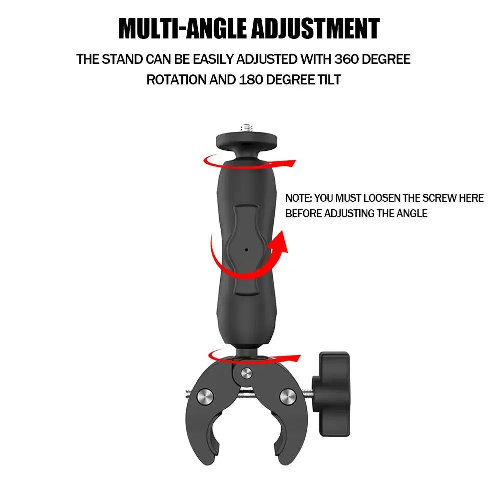 Black aluminum alloy Starlink Mini 2024 round tube bracket adapter and pea pod stand mounting kit for Starlink Mini accessories.