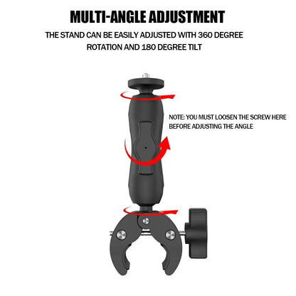 Black aluminum alloy Starlink Mini 2024 round tube bracket adapter and pea pod stand mounting kit for Starlink Mini accessories.