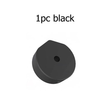 Black aluminum alloy Starlink Mini 2024 round tube bracket adapter and pea pod stand mounting kit for Starlink Mini accessories.