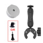 Black aluminum alloy bracket adapter kit for Starlink Mini 2024, mounts on round tubes for secure satellite dish accessories.