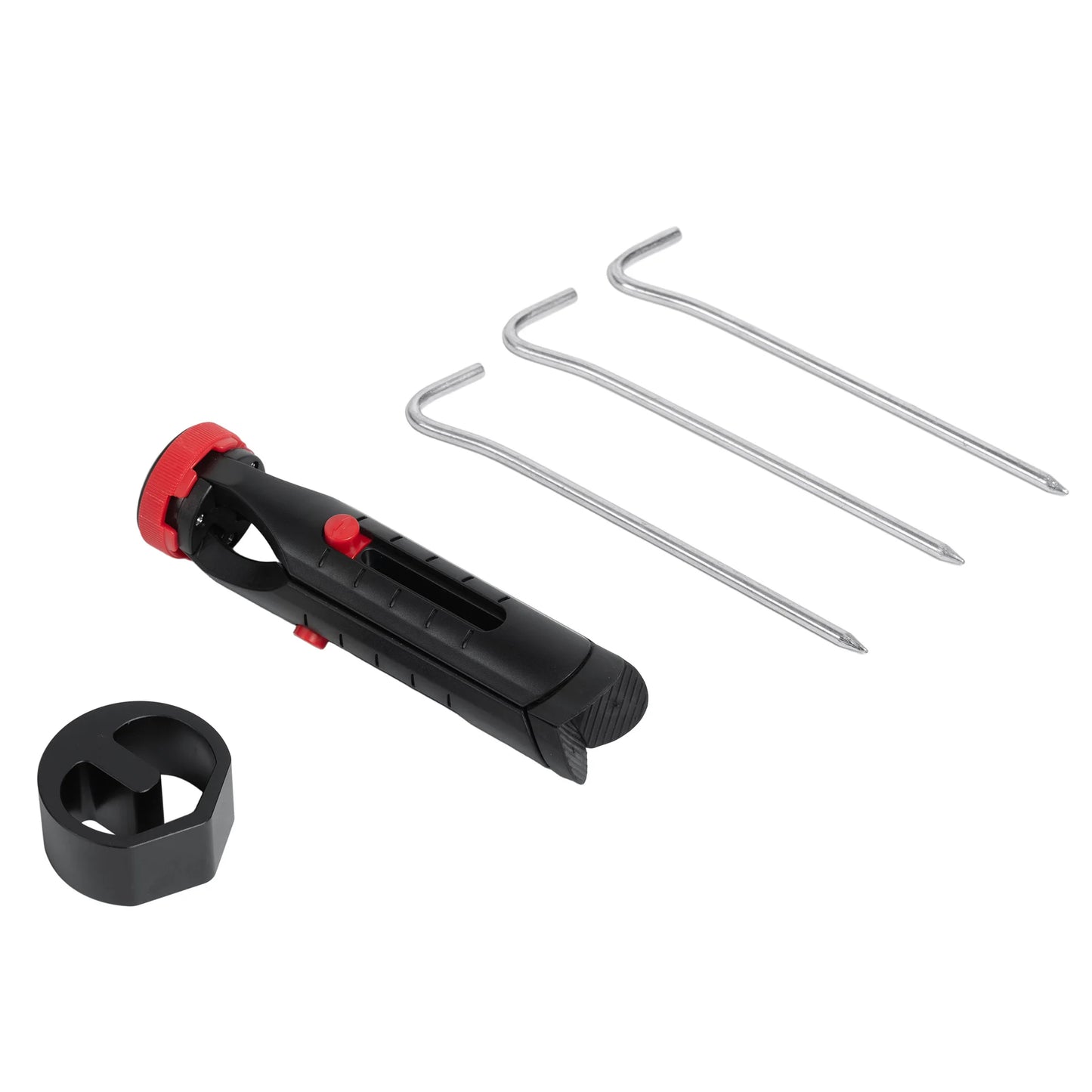 Black Starlink Mini Tripod Mount with adjustable height and tilt, featuring original pipe adapter for portable satellite setup.