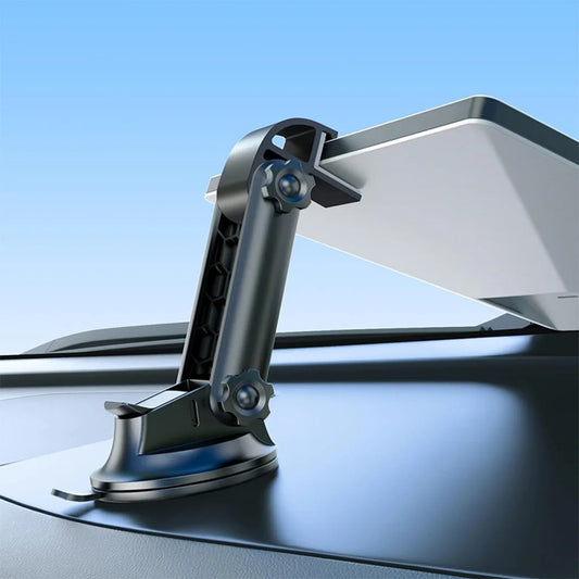 Black Starlink Mini vehicle-mounted satellite receiver suction cup bracket by BACKUPMYFILESNOW.COM® for easy installation.