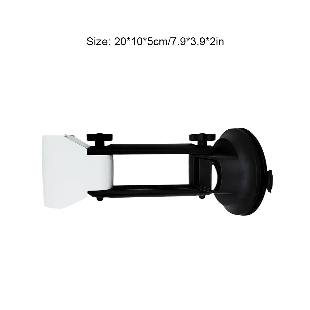 Black Starlink Mini vehicle-mounted suction cup bracket for satellite receivers, easy to install and secure.