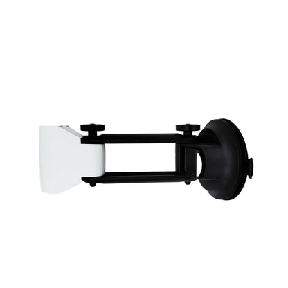 Black Starlink Mini vehicle-mounted suction cup bracket for satellite receivers, designed for easy installation and secure hold.