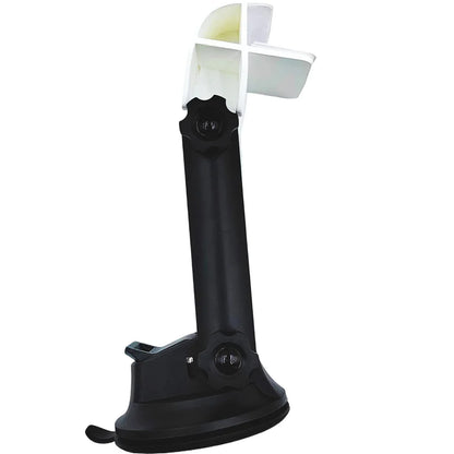 Black Starlink Mini vehicle-mounted suction cup bracket for satellite receivers, easy to install and secure on vehicles.