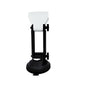 Black Starlink Mini satellite receiver mounted on vehicle with suction cup bracket, easy to install and secure.