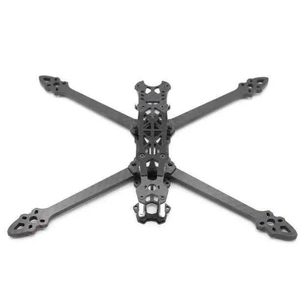 Black 7 and 8 inch carbon fiber drone frame MK4 FPV crossing frame lightweight design, compatible with SPEEDYBEE 2806 motors.
