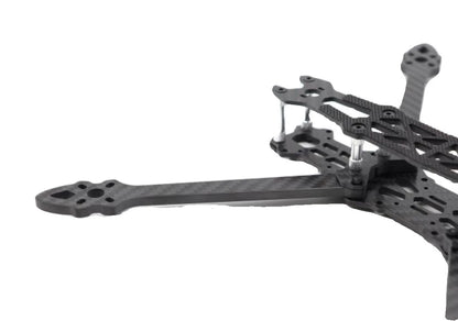 Black 7 and 8 inch carbon fiber drone frame MK4 for FPV crossing, lightweight design, compatible with SPEEDYBEE 2806 motors.