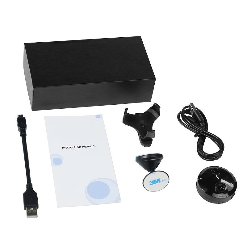 Black HDQ15 WiFi Wireless HD Security Camera for Home by BackupMyFilesNow.com, showing camera lens and mounting bracket.
