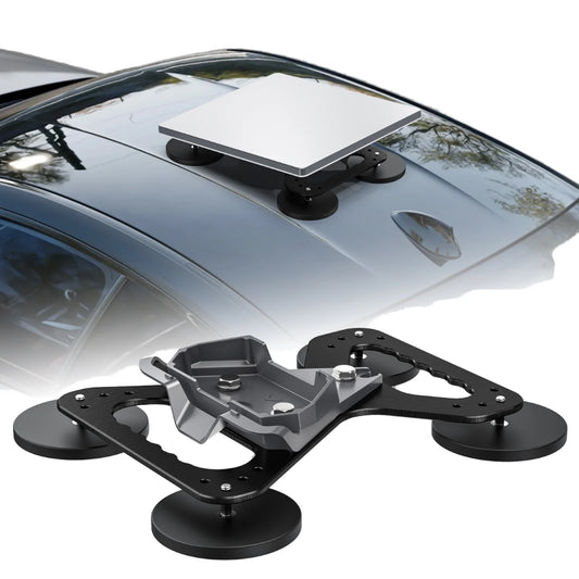 Heavy-duty magnetic roof mount for Starlink Mini, with ABS bracket and 320lb magnet base, designed for RVs and cars.