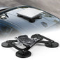 Heavy-duty magnetic roof mount for Starlink Mini, black ABS bracket, stable 320lbs magnet base for RV or car installation.