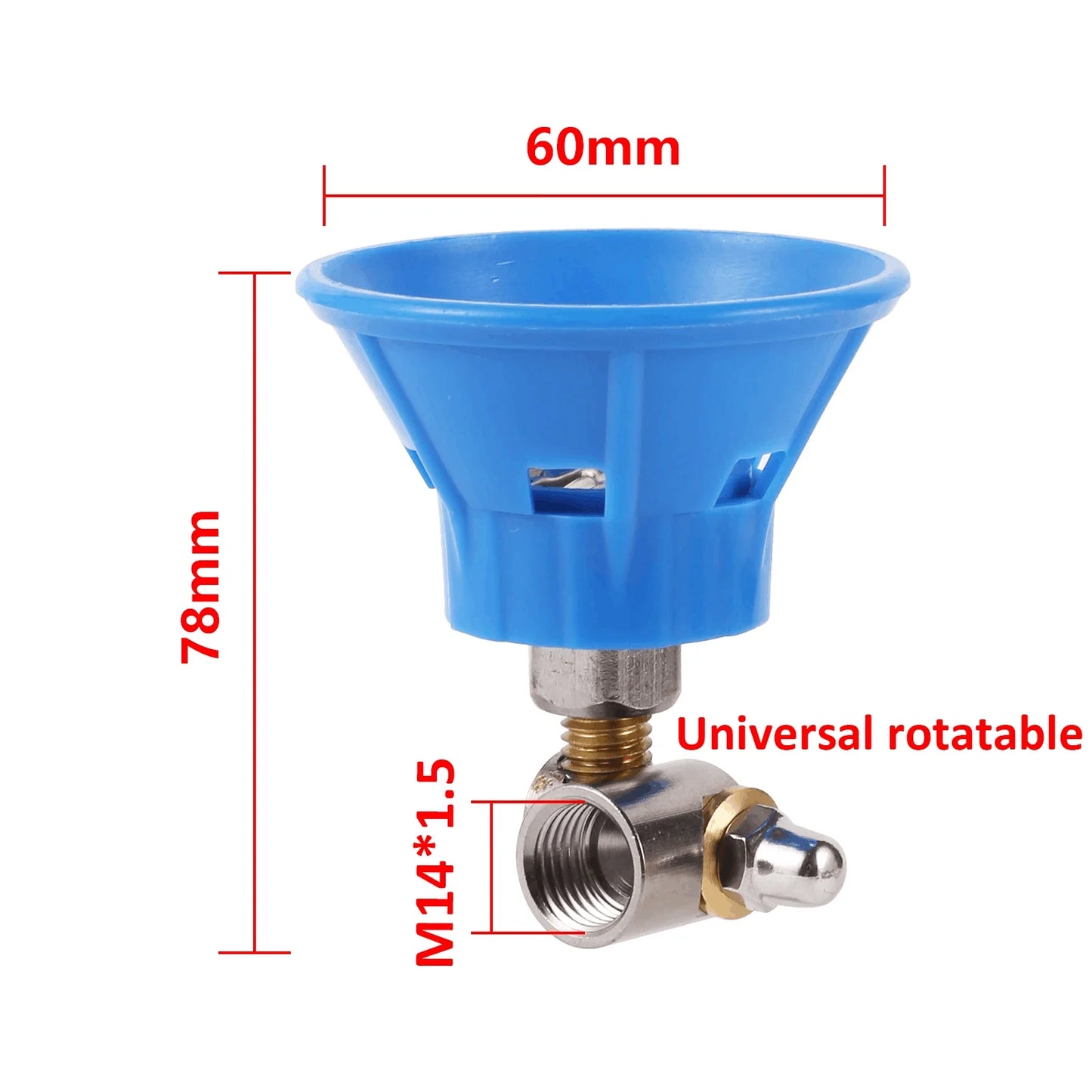 Black high-pressure pesticide sprayer nozzle with adjustable water flow and windproof design for garden irrigation.