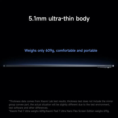 Black keyboard and pen accessories for Xiaomi Pad 7 Ultra 2025 tablet with 14-inch 3.2K OLED screen and 12,000mAh battery