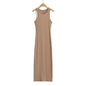 Black women's long skinny hip skirt dress with a fitted silhouette, perfect for stylish casual or semi-formal wear.