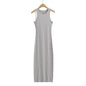 Black women's long skinny hip skirt dress with a fitted silhouette, perfect for casual or stylish occasions.