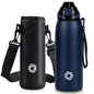 Black large capacity heat preservation tumbler from BACKUPMYFILESNOW.COM® with a sleek design and insulated body for hot and cold drinks.