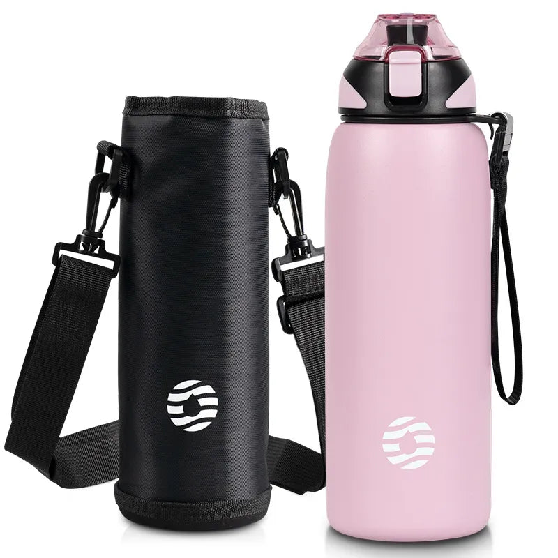 Black large capacity heat preservation tumbler by BACKUPMYFILESNOW.COM® with a sleek design and insulated body.