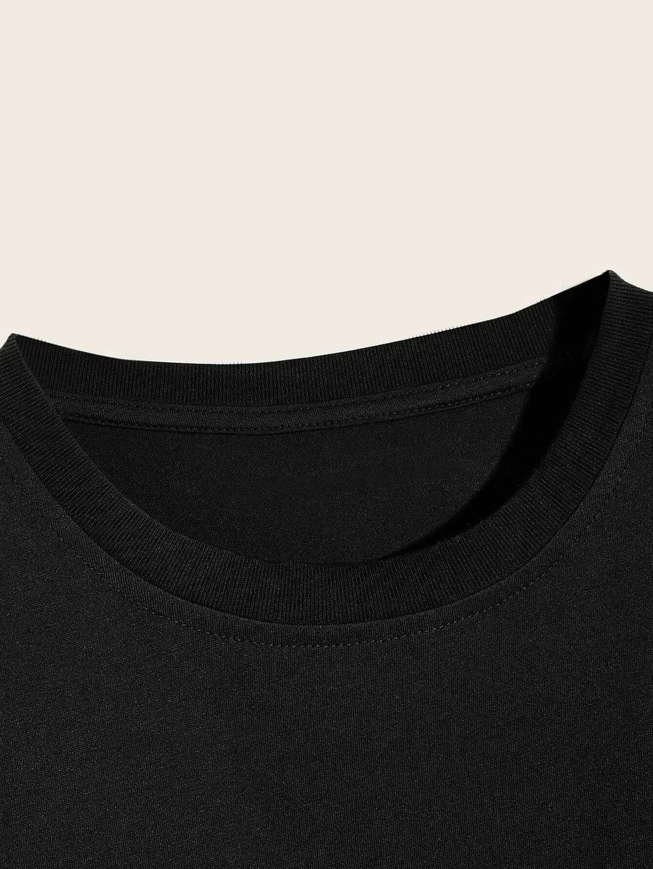 Men's casual rose print crew neck T-shirt from BACKUPMYFILESNOW.COM®, featuring a relaxed fit and stylish floral design.