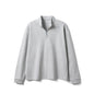 Black SIMWOOD 2026 men's long sleeve T-shirt with half-zip, breathable Sorona fabric, regular fit, suitable for spring.