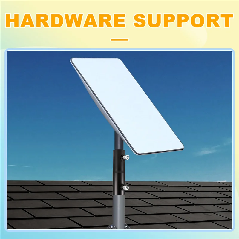 Aluminum alloy Starlink pipe adapter bracket for satellite internet pole mount, suitable for roof or wall installation.