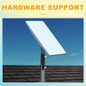 Aluminum alloy Starlink pipe adapter bracket for satellite internet pole mount, suitable for roof or wall installation.